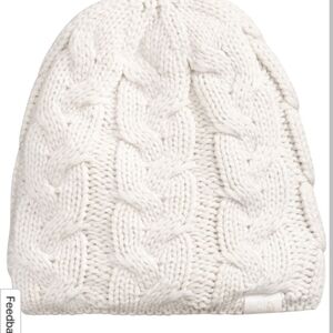 NWT The North Face Cable Minna Beanie, Gardenia White Ski Hat